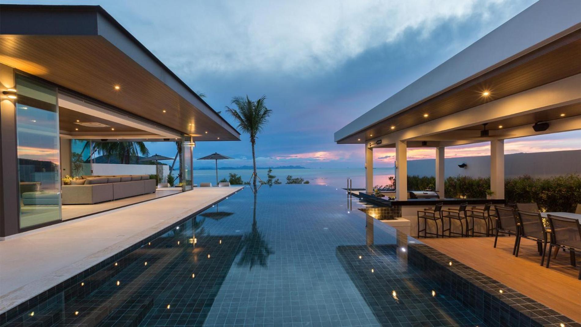 Exclusive Sea Renity A Beachfront Villa Retreat Sleeps 12 Adults And 6 Kids Laem Sor Eksteriør billede