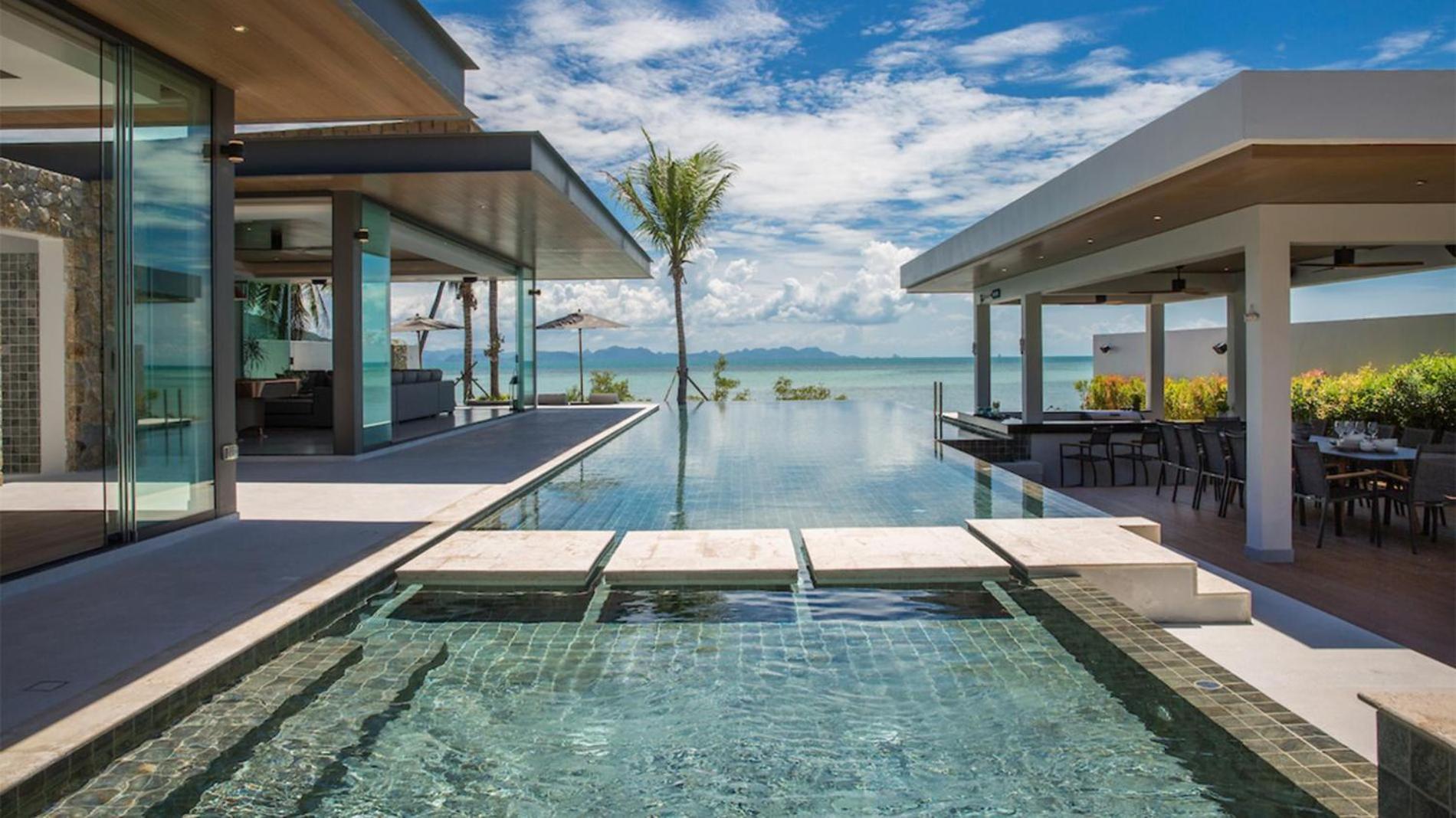 Exclusive Sea Renity A Beachfront Villa Retreat Sleeps 12 Adults And 6 Kids Laem Sor Eksteriør billede